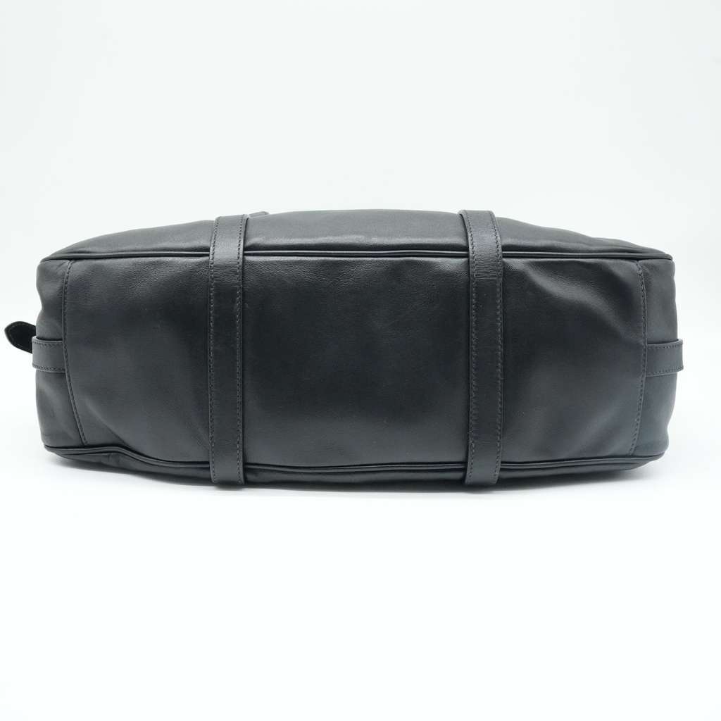 Prada Bauletto Soft Calf Leather Satchel Black Fair - Box View