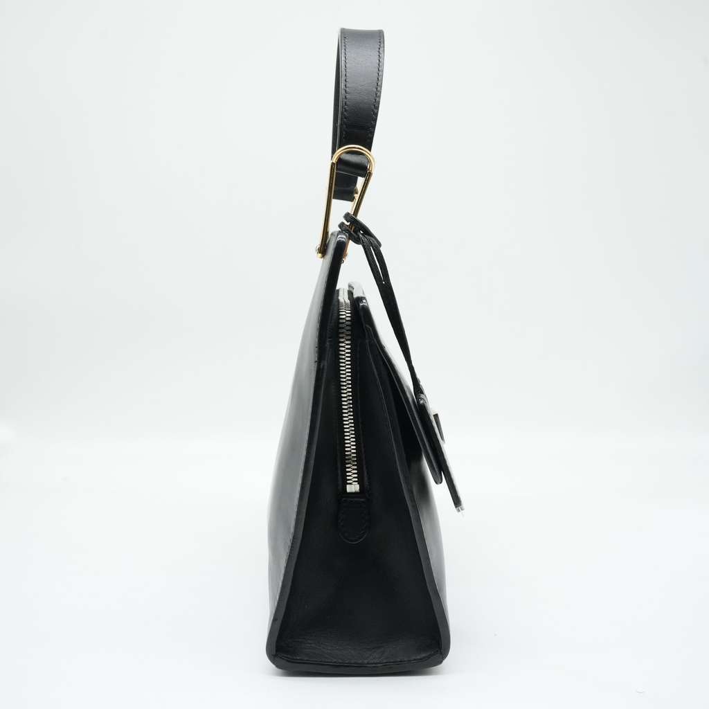Balenciaga Le Dix Cartable Black Leather Top Handle Bag Black Leather Good condition - Model View