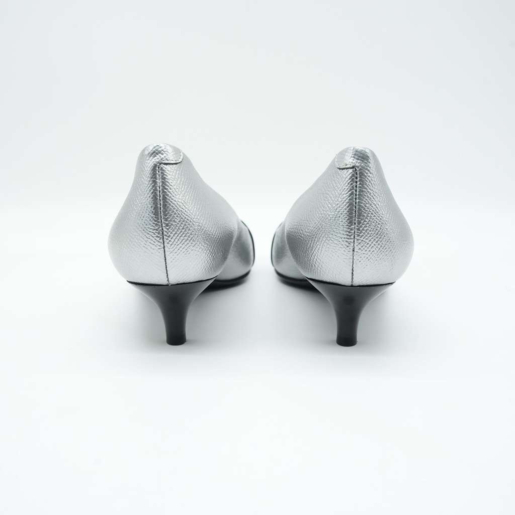 Hermès Ballet Flats Silver Size 36 Silver Leather Good - Box View