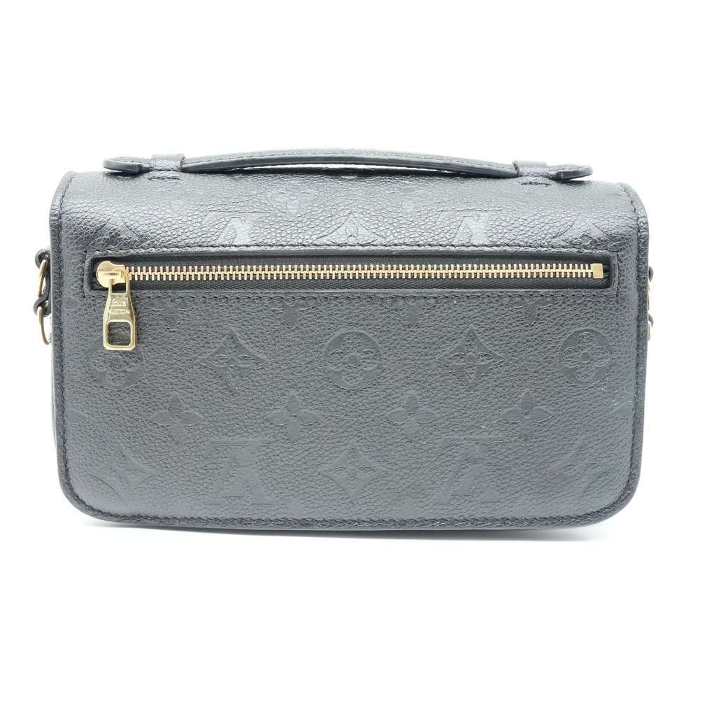 Louis Vuitton Pochette Metis East West Monogram Empreinte Black Bag M46595 Black Good - Inside View
