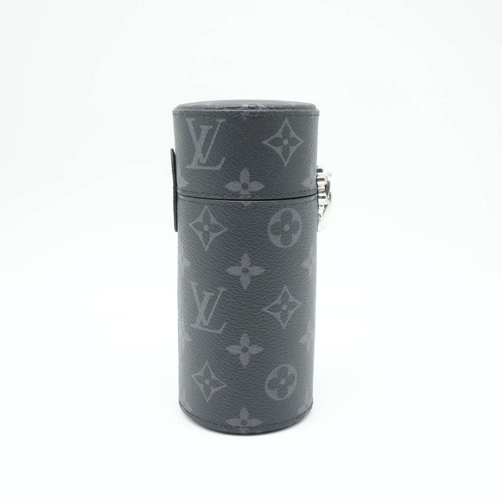 Louis Vuitton Perfume Travel Case Black Monogram Eclipse Black Canvas Good - Back View