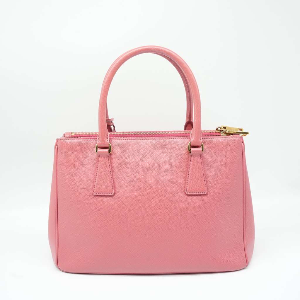 Prada Saffiano Lux Leather Medium Galleria Tote Pink Pink Fair - Inside View