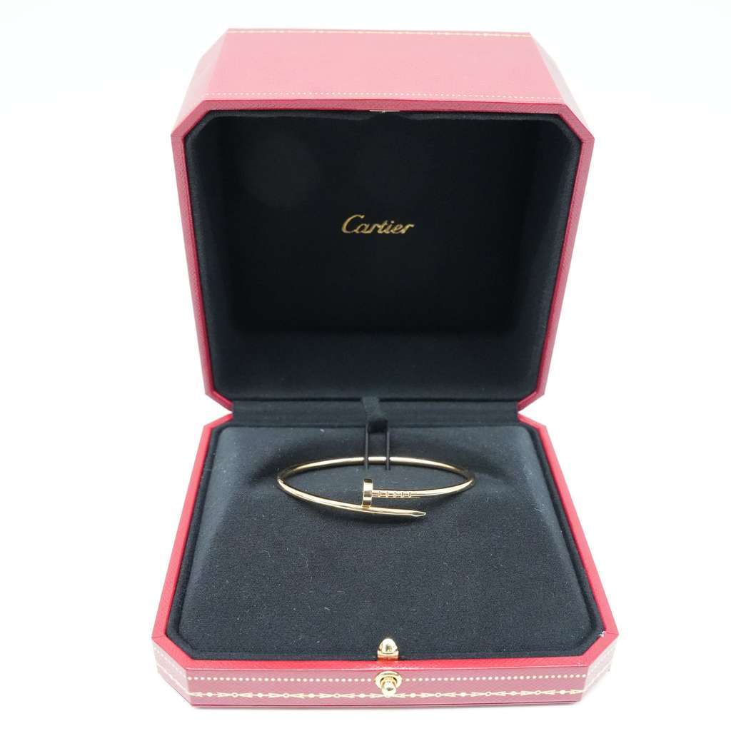 Cartier Just Un Clou  Bracelet 18K Yellow Gold SM Size:16 159MU 9.06g Gold Good - Front View