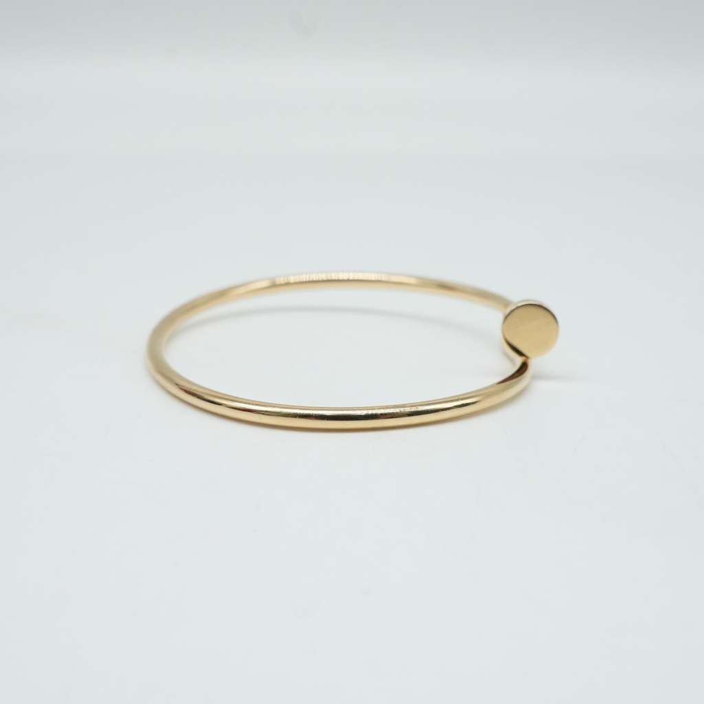 Cartier Just Un Clou  Bracelet 18K Yellow Gold SM Size:16 159MU 9.06g Gold Good - Inside View