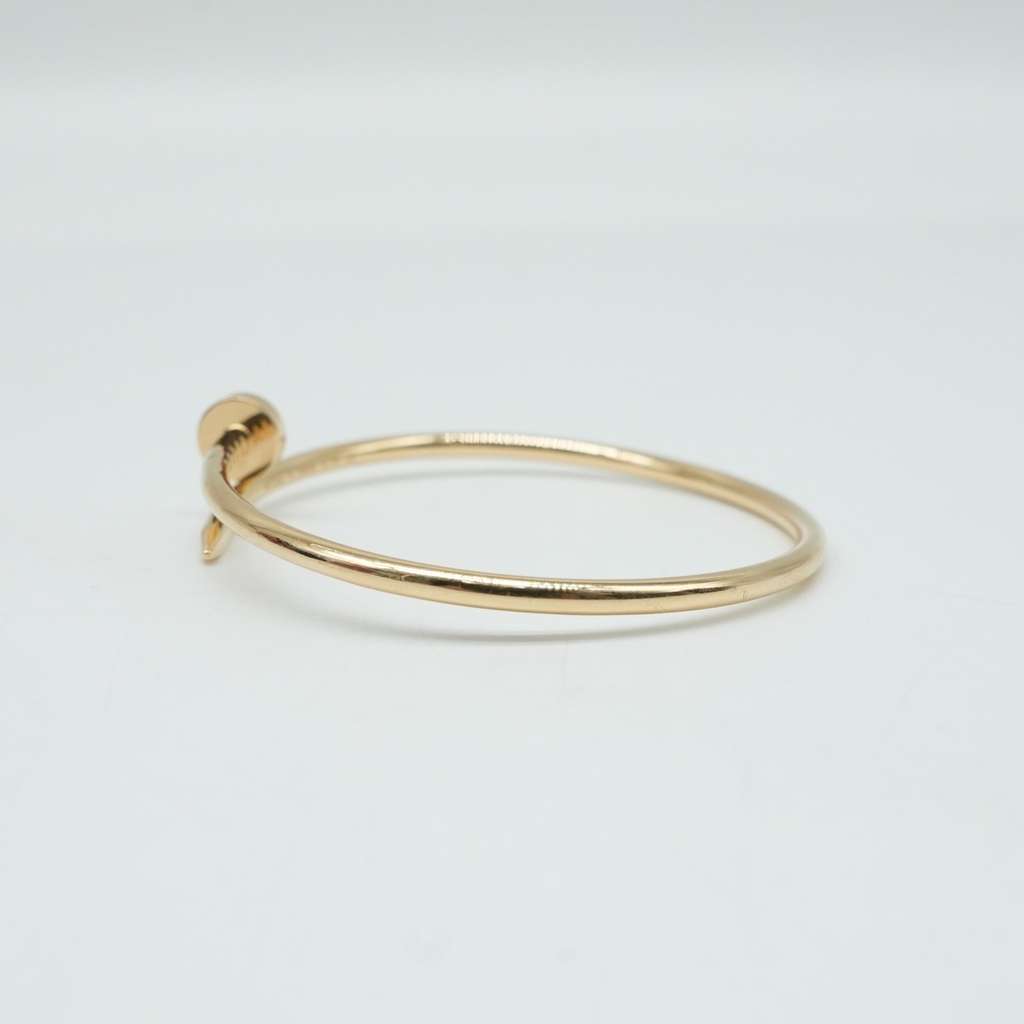 Cartier Just Un Clou  Bracelet 18K Yellow Gold SM Size:16 159MU 9.06g Gold Good - Box View