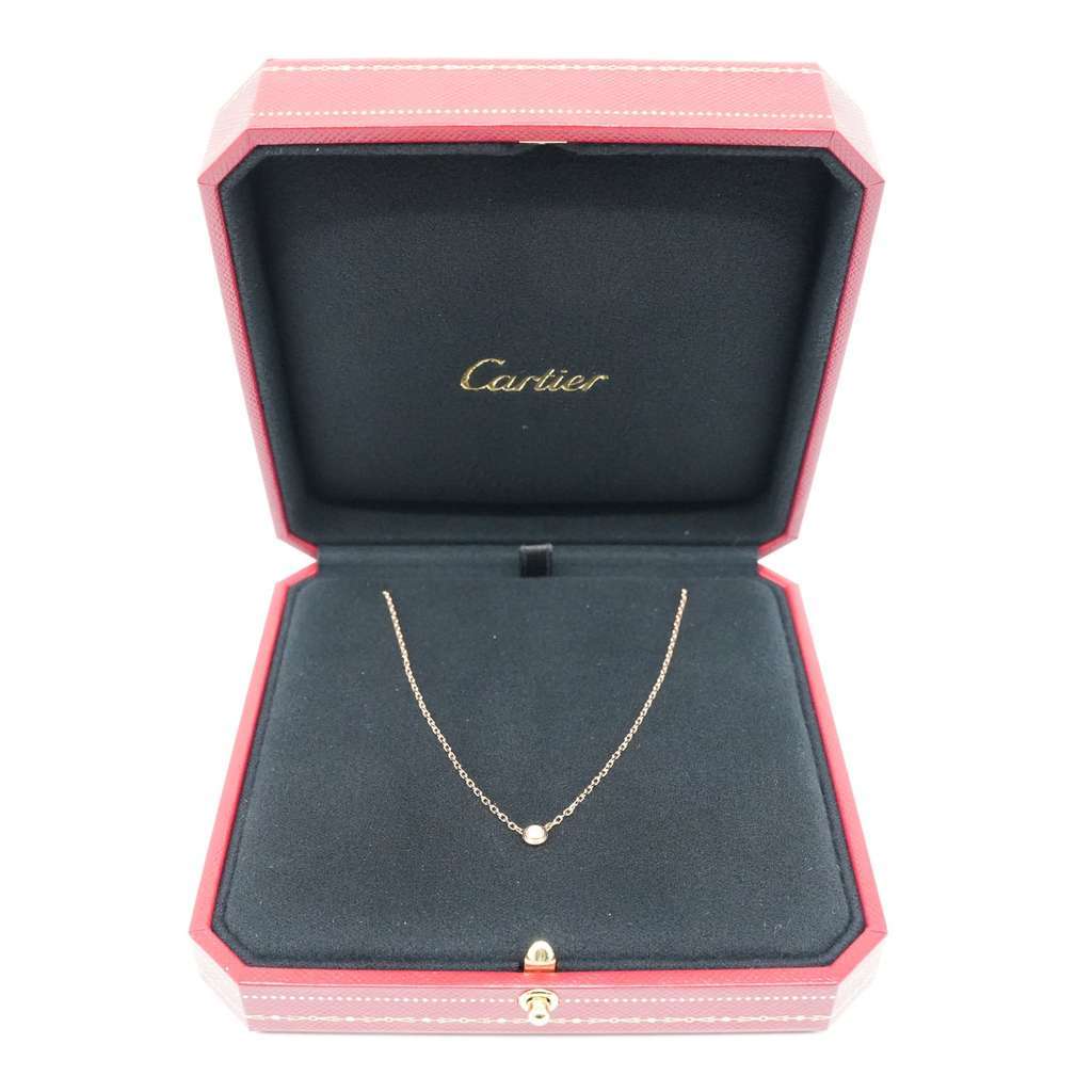 Cartier D'amour SM K18 Rose Gold NC Diamond 2.9g Gold Rose Gold Good - Front View