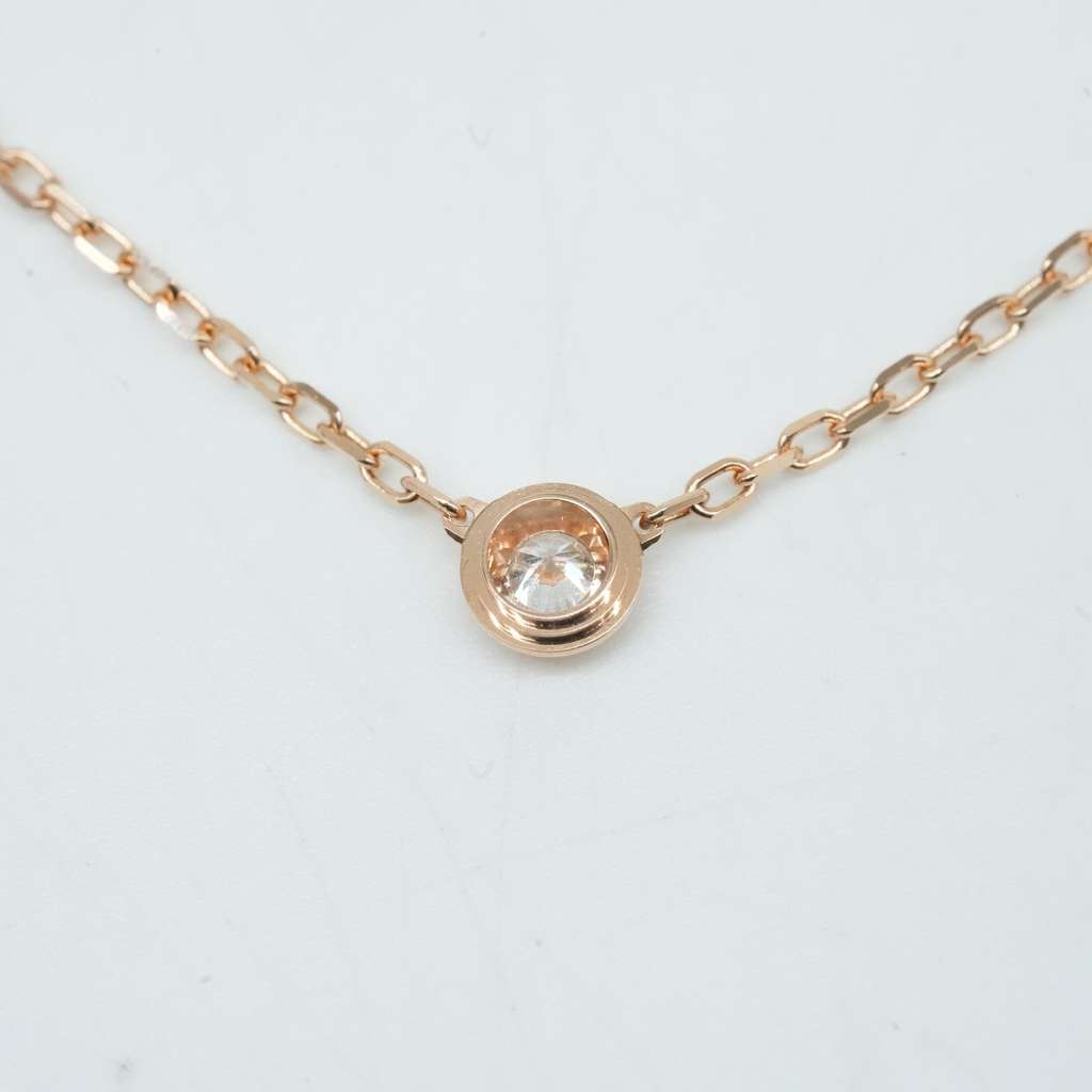 Cartier D'amour SM K18 Rose Gold NC Diamond 2.9g Gold Rose Gold Good - Model View