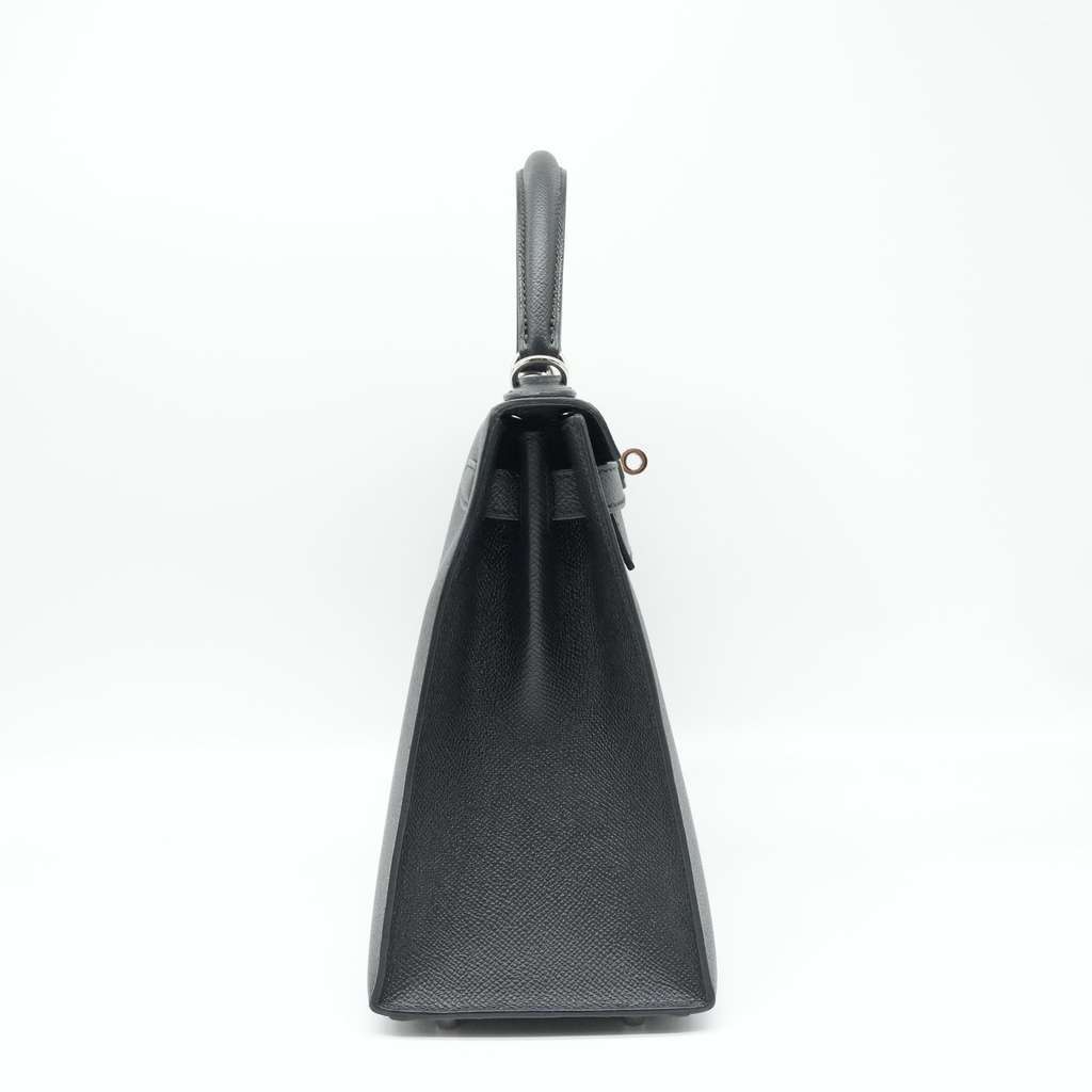 Hermès Kelly 28 Black Stamp D(2019) Black Good - Back View