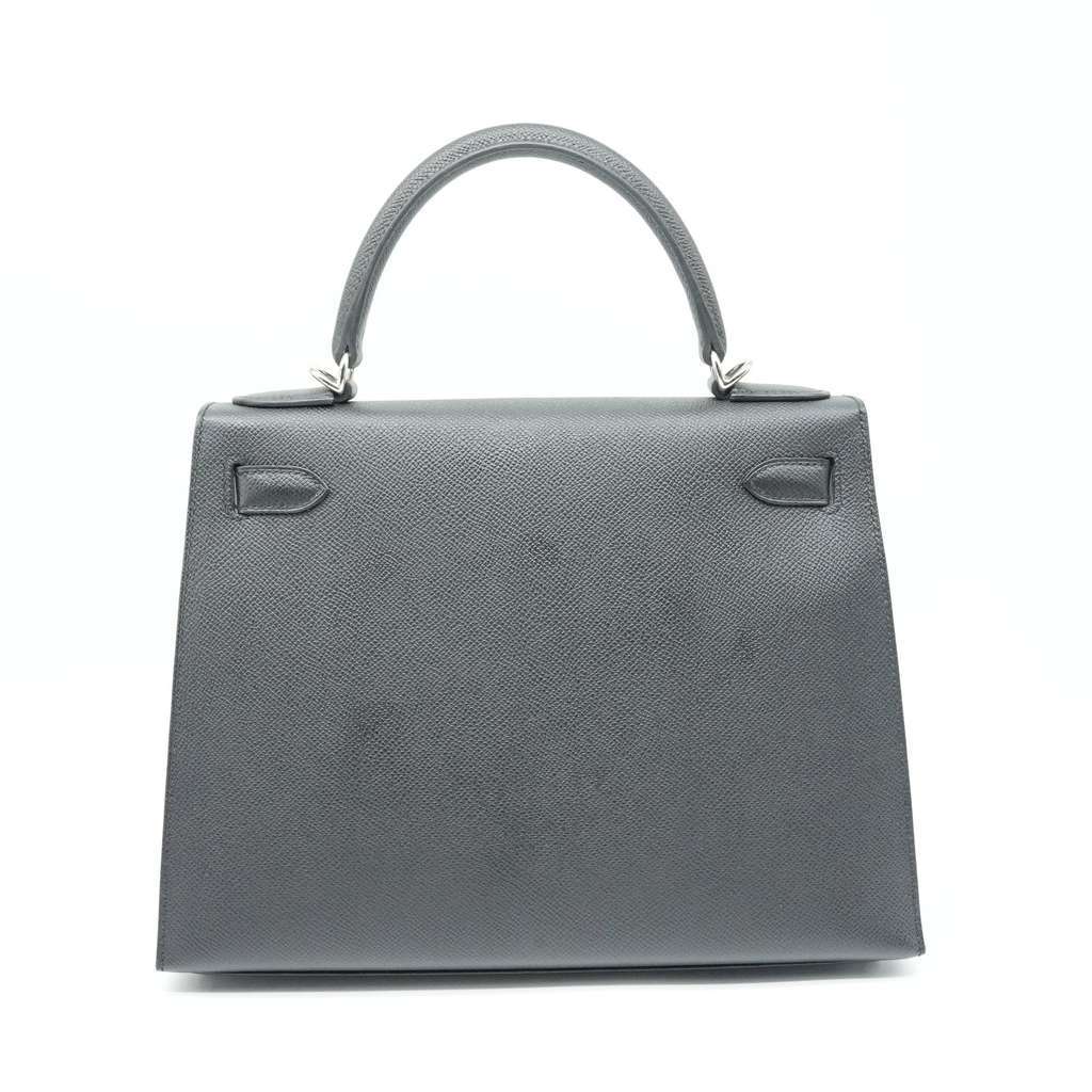 Hermès Kelly 28 Black Stamp D(2019) Black Good - Inside View