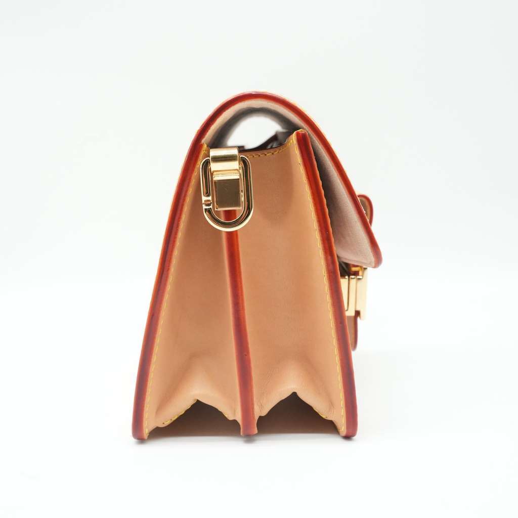 Louis Vuitton MM Dauphine In Pink and Beige Pink Good - Back View