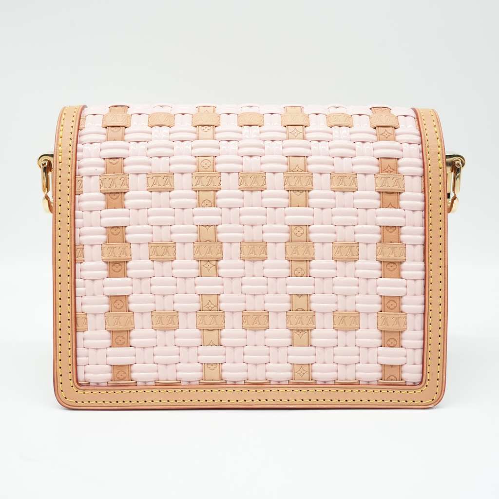 Louis Vuitton MM Dauphine In Pink and Beige Pink Good - Inside View