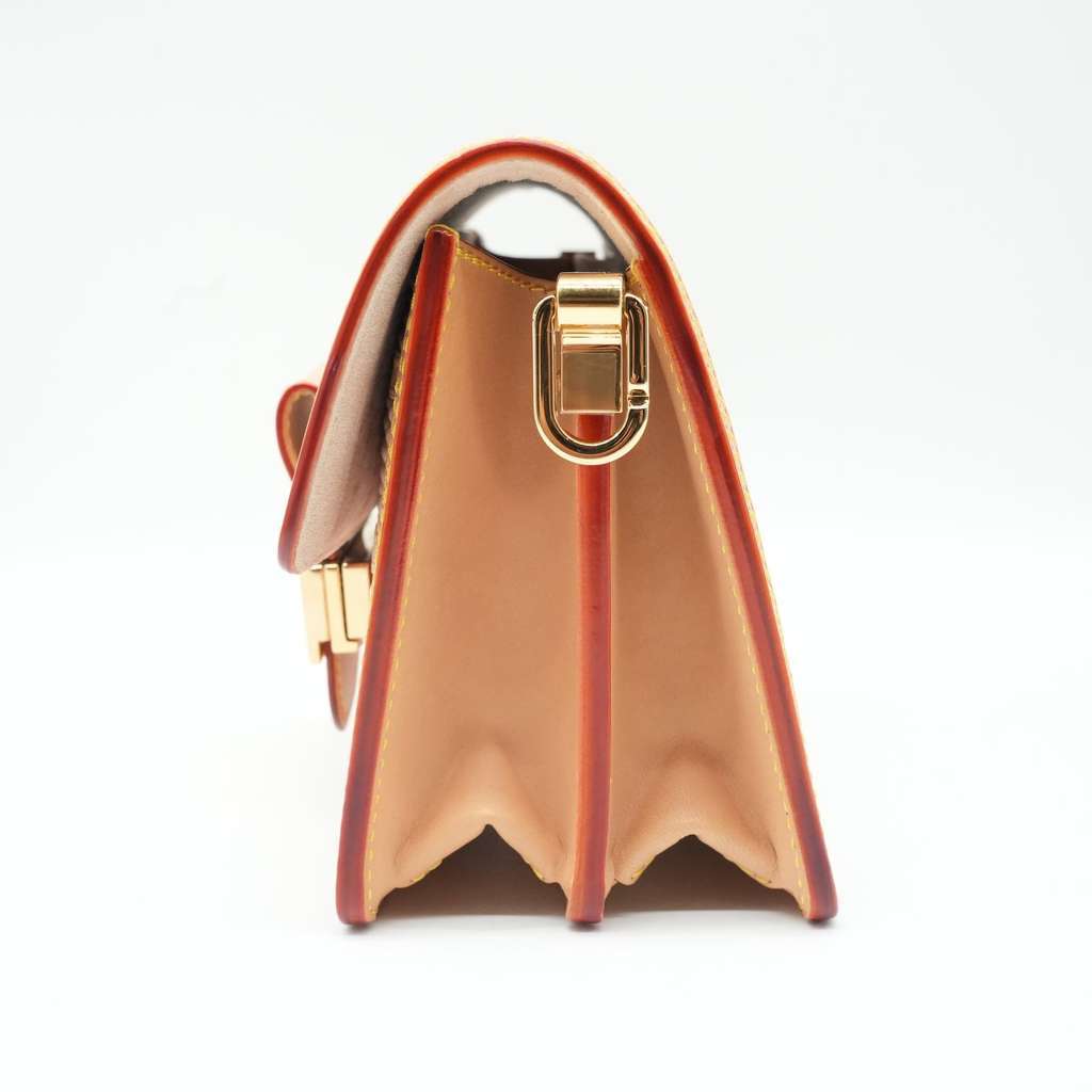 Louis Vuitton MM Dauphine In Pink and Beige Pink Good - Model View