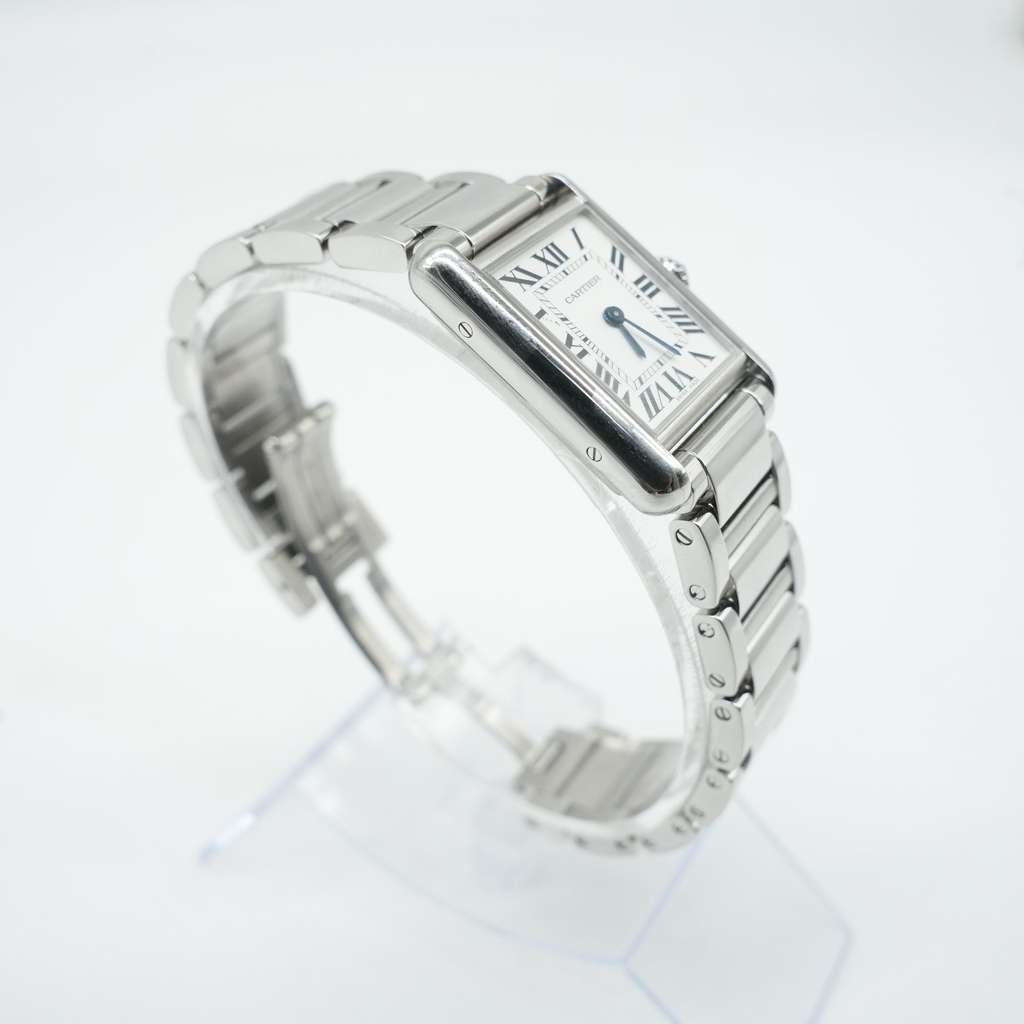 Cartier Tank Must De Watch Small Model Silver Stainless steel Fair - Back View