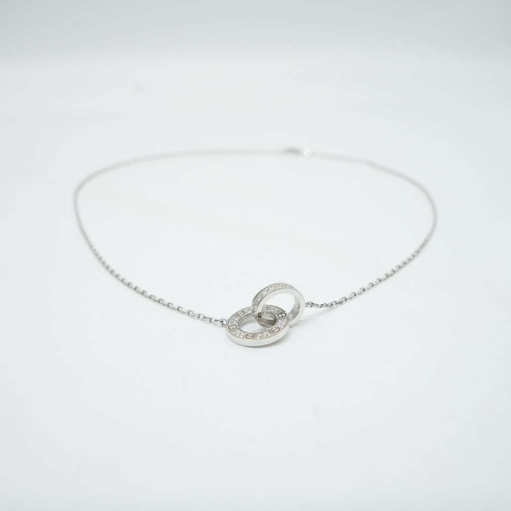 Cartier Cartier Love Pendant, Paved Necklace 18K White Gold White White Gold Good condition - Inside View