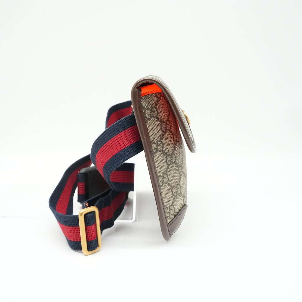 Gucci Small Ophidia Belt Bag GG Supreme Canvas Beige Canvas Good - Box View