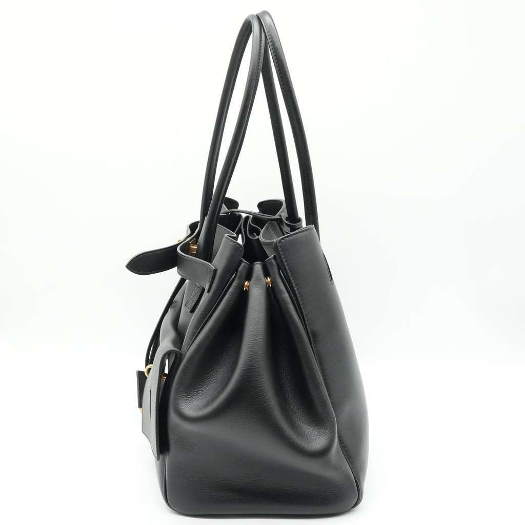 Balenciaga Bel Air Black Leather Bag DB Black Leather Fair - Box View