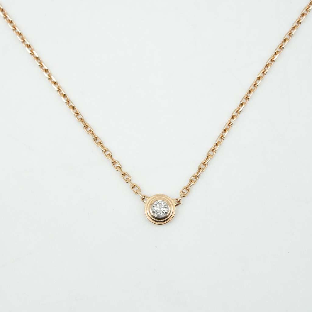Cartier D'amour Pendant, Diamond, Mini model 2.1g Gold Good - Back View