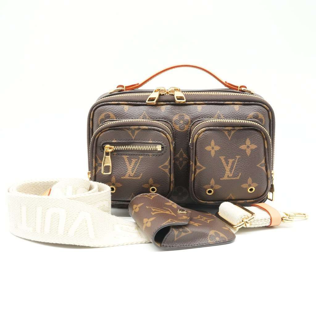 Louis Vuitton Utility Monogram Canvas Crossbody Shoulder Handbag M80446 Brown Fair - Inside View