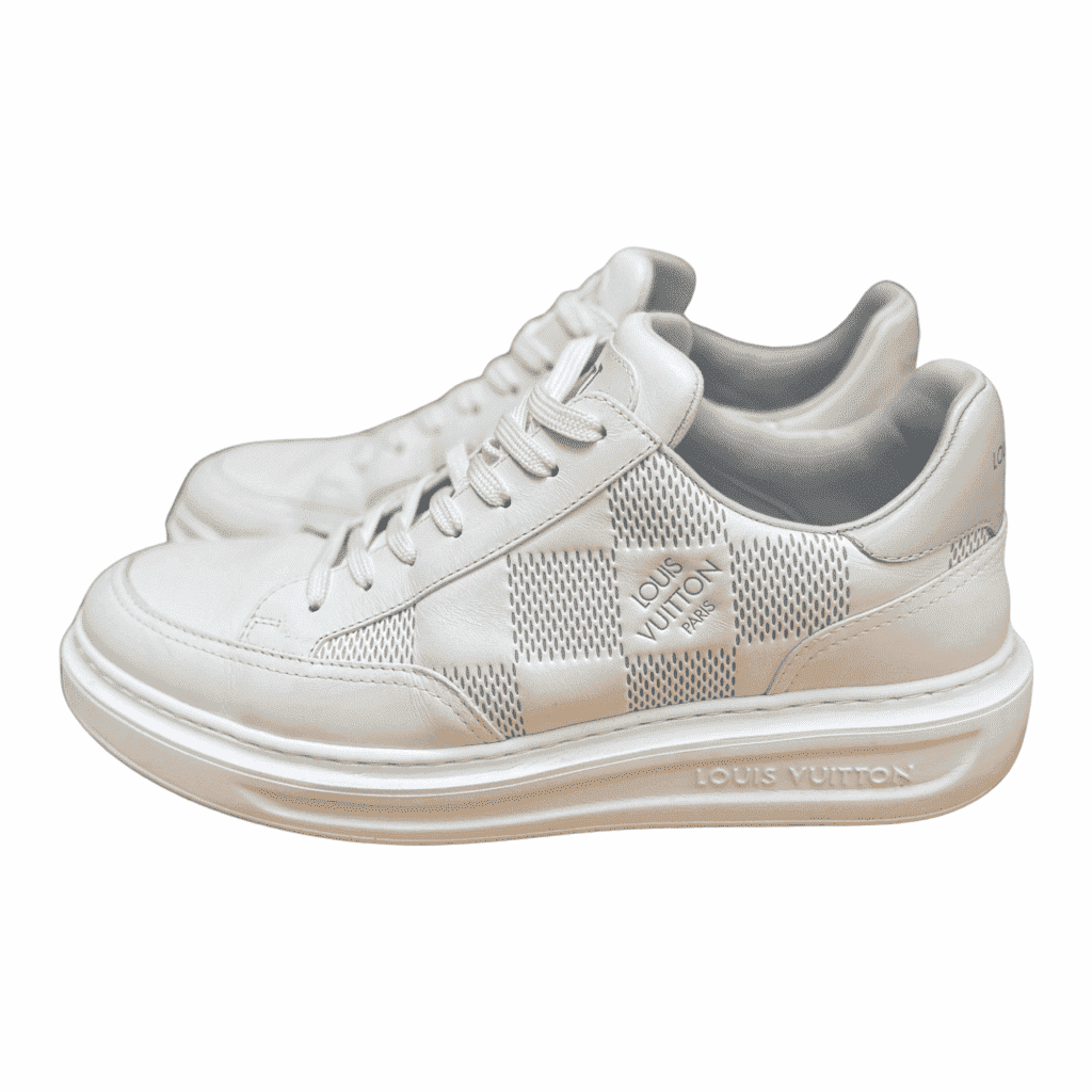 Louis Vuitton White Monogram Trainers White Leather Very good - Front View