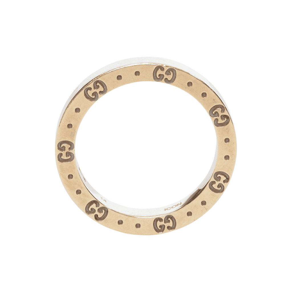 Gucci Monogram Ring Gold Very good - Front View