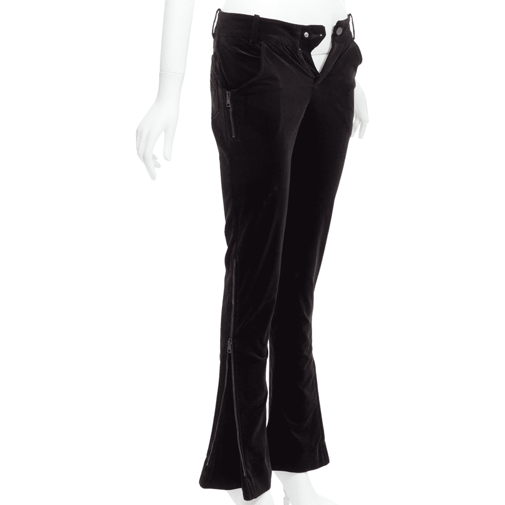 Gucci Trimmed Joggers Black Velvet Good condition - Front View
