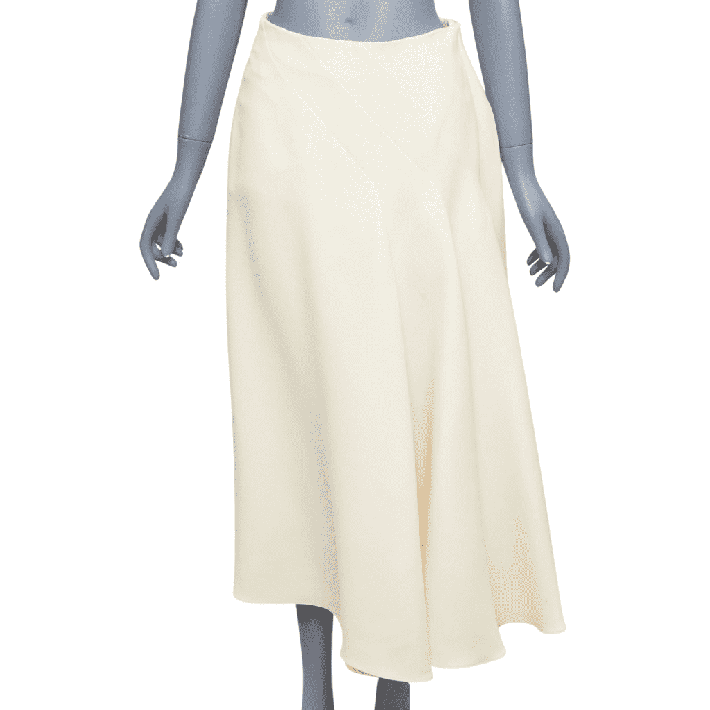Dior Bias Cut Skirt Beige Wool Fair - Front View