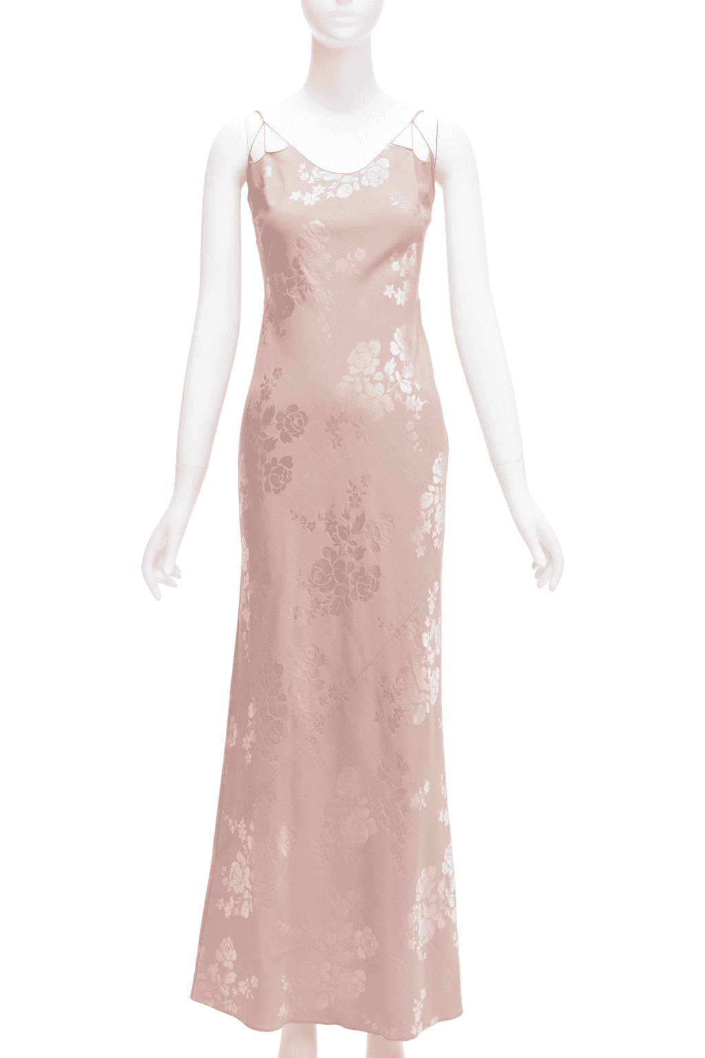 Christian Dior Floral Jacquard Dress Pink Wool Never worn - Front View