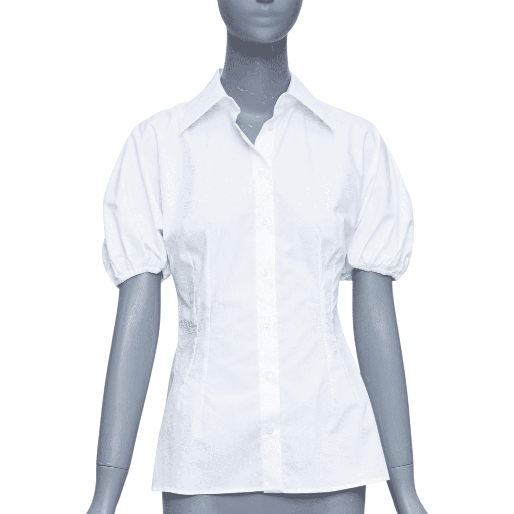 Dolce & Gabbana Dolman Puff Shirt White Cotton Very good condition - Front View