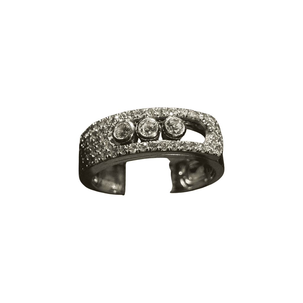 Messika Move Noa Pave 52 Silver White Gold Diamond Good condition - Front View