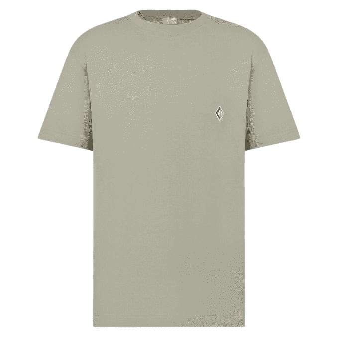 Dior Diamond CD Beige Cotton Never worn, with tag - Front View