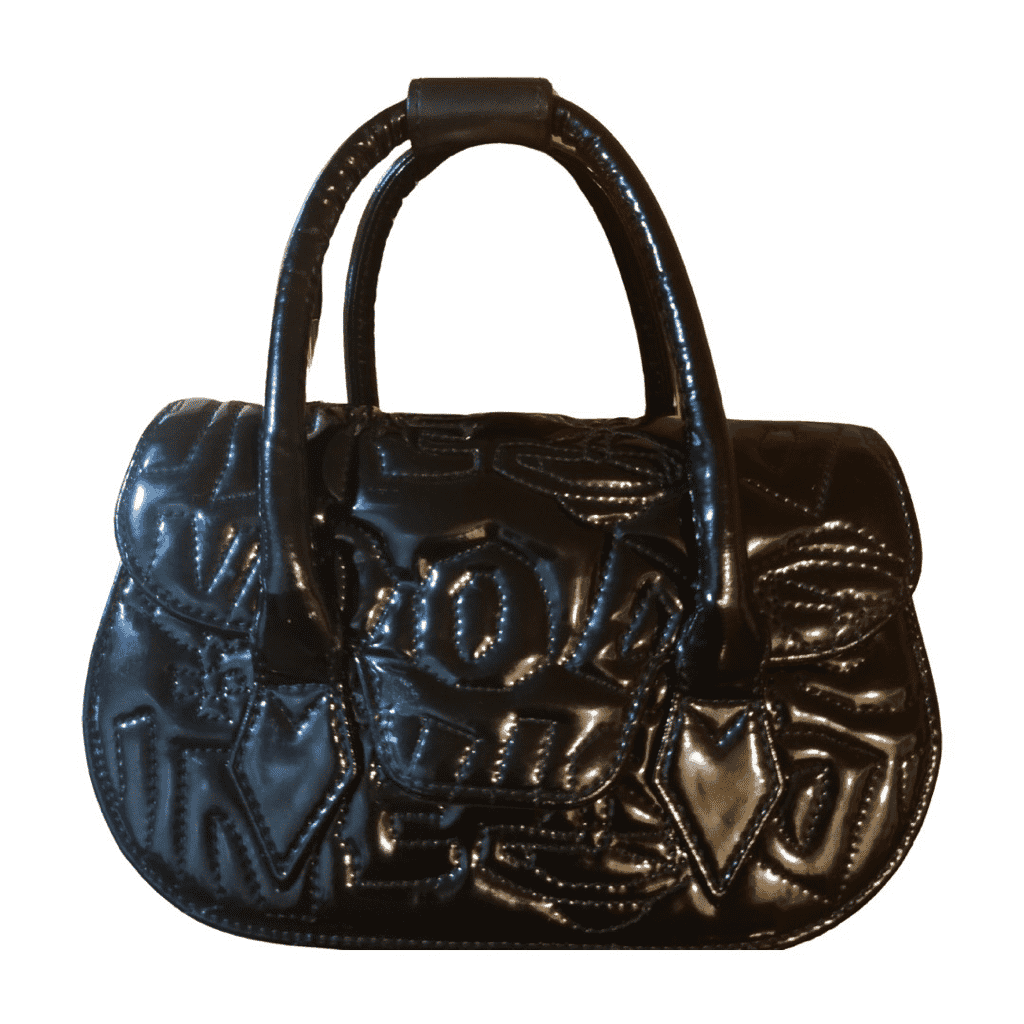 Vivienne Westwood Japan made small handbag Black Leather Leather Very good - Front View