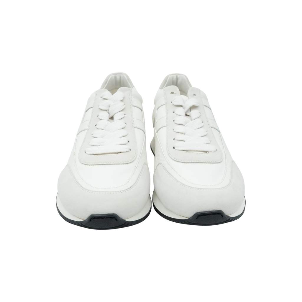 Hermès Jet sneaker White Size:44 White Good - Front View