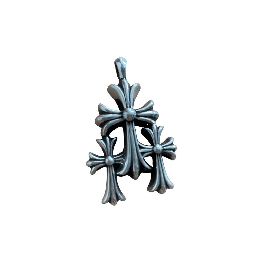 Chrome Hearts Triple Cross Silver Good condition - Front View