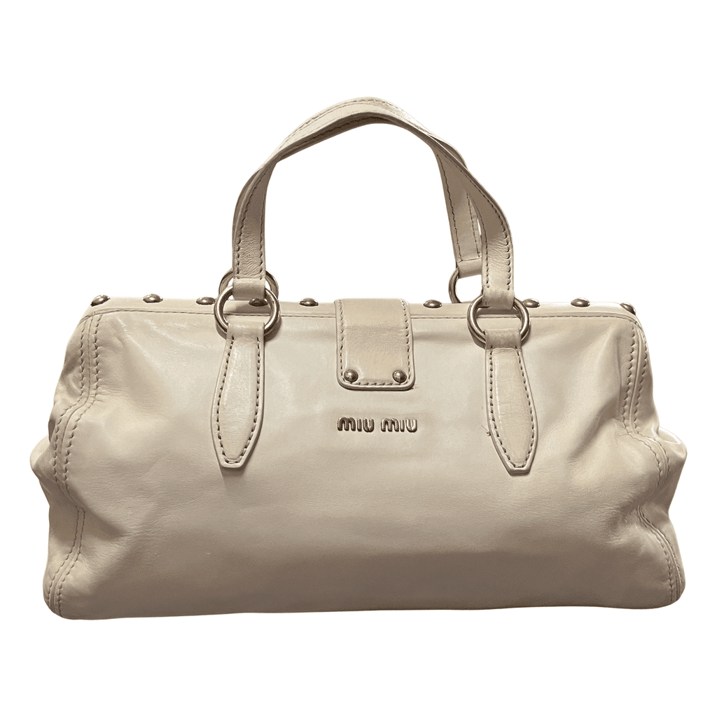 Miu Miu Beau Beige Leather Very good condition - Front View