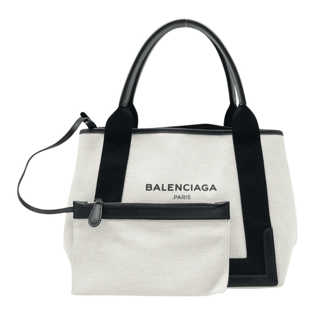 Balenciaga Cabas Tote Bag Black Black Good condition - Front View