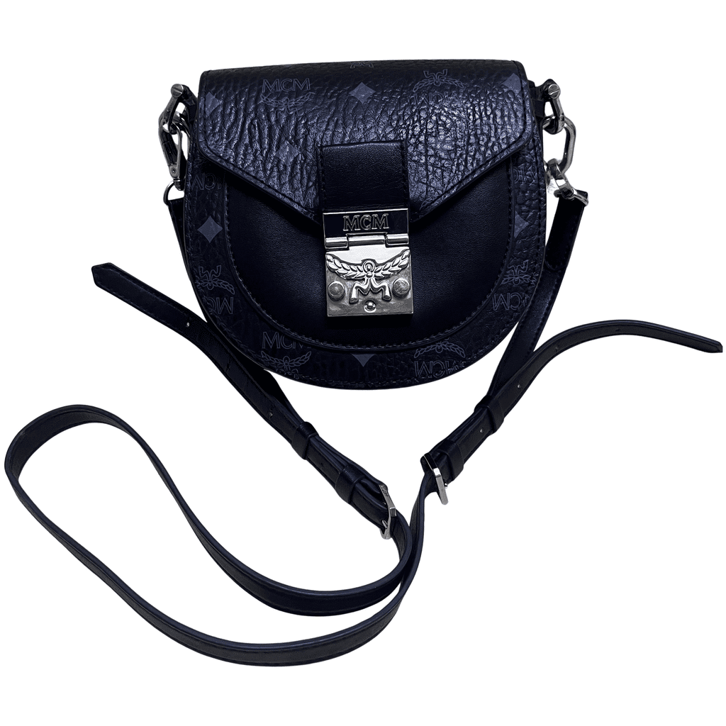 MCM Patricia Black Leather Very good condition - Front View