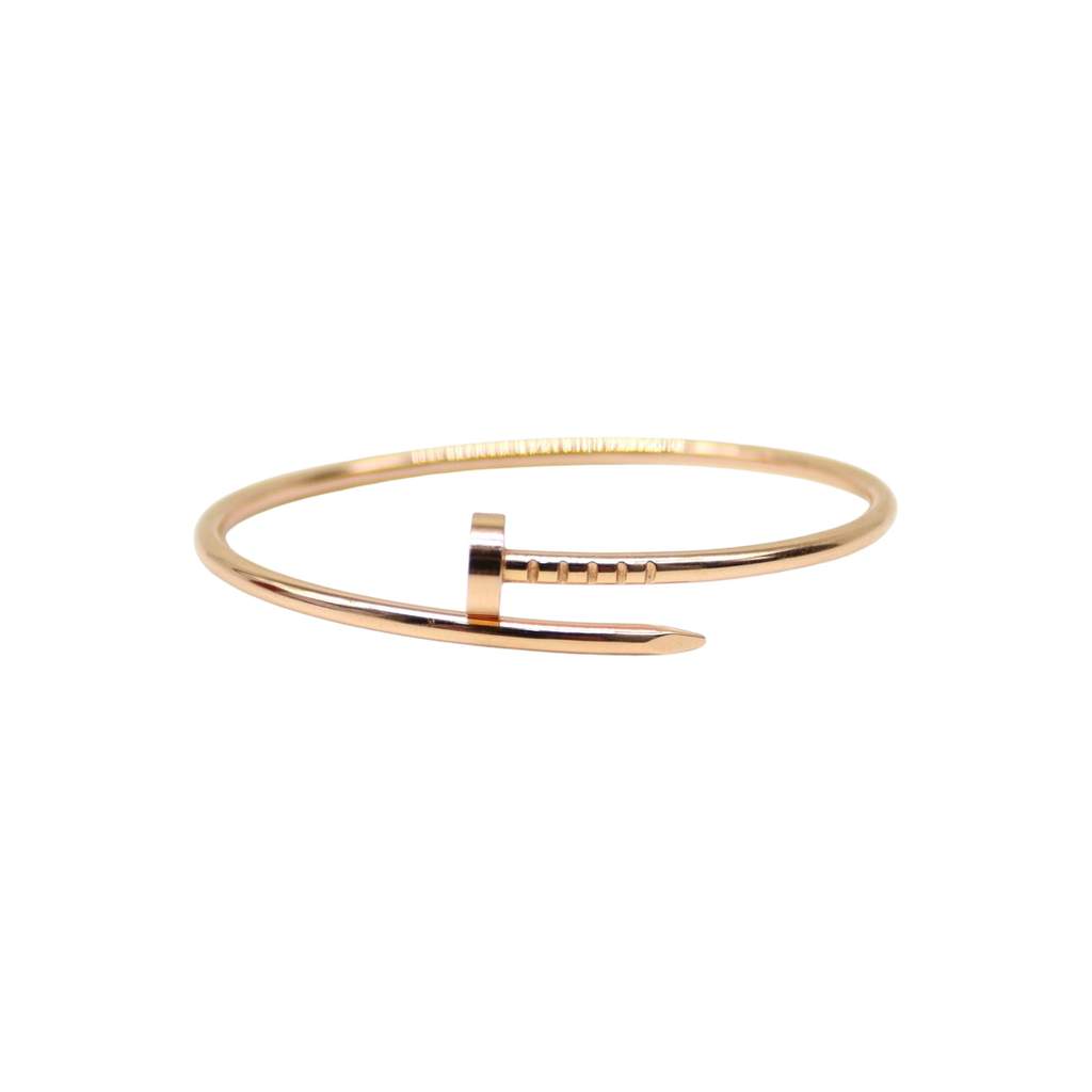 Cartier Juste Un Clou Bracelet 18K PG SM Size 15 8.8g UMA714 BO/SC/LEGCE
