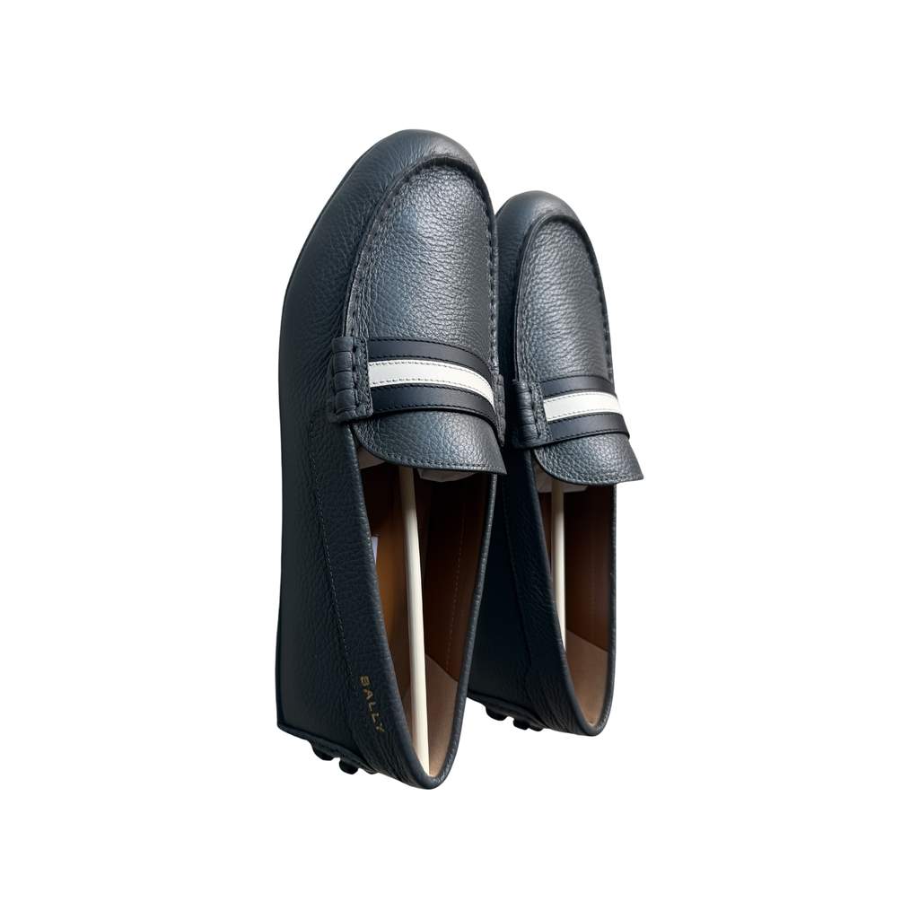 Bally Bally Loafers Grey Leather Never worn, with tag - Front View