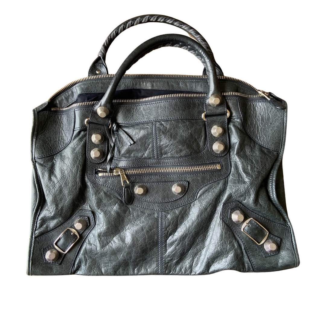 Balenciaga Giant City work bag Brown Leather Very good - Front View