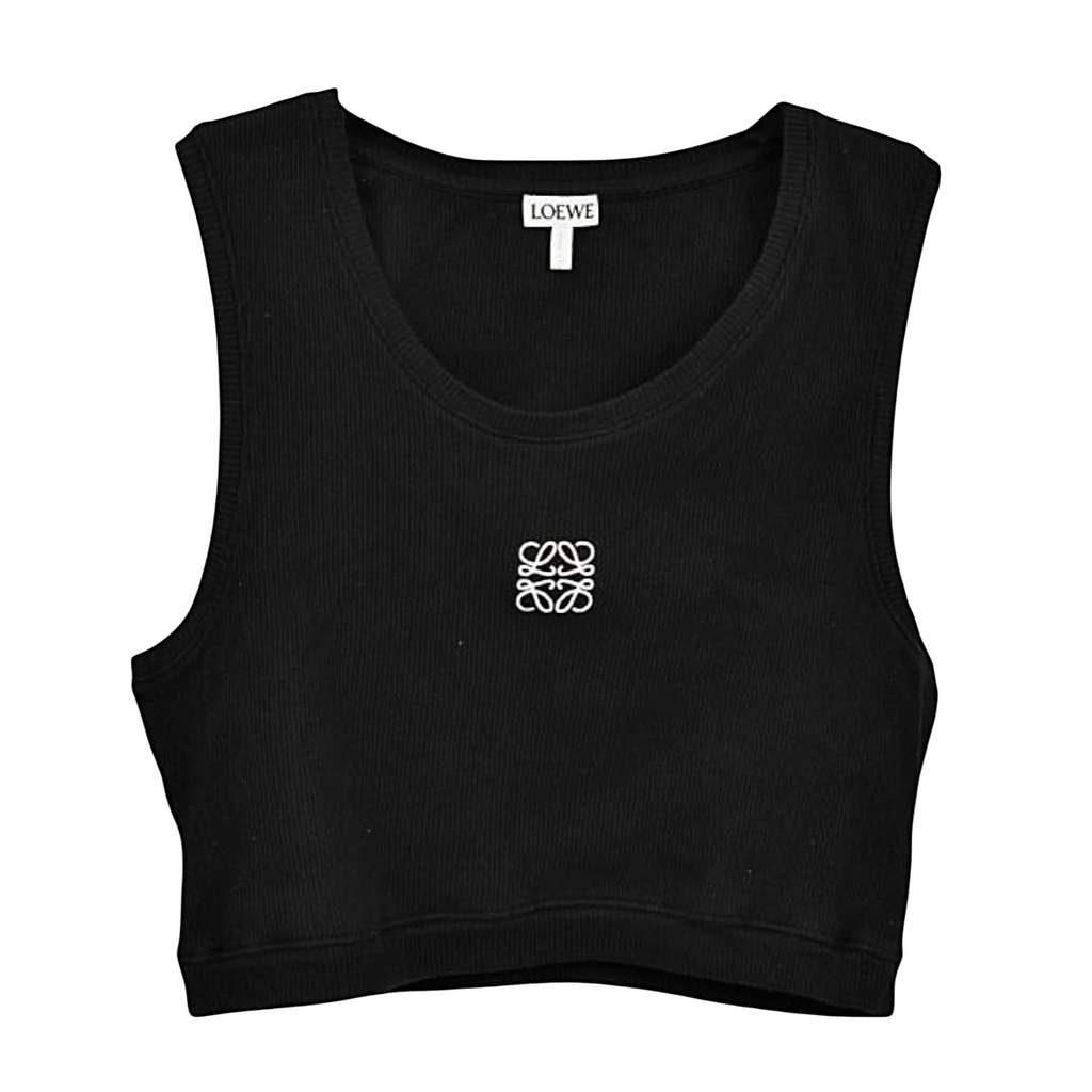 Loewe Loewe X Anagram Cropped Black Cotton Never worn, with tag - Front View