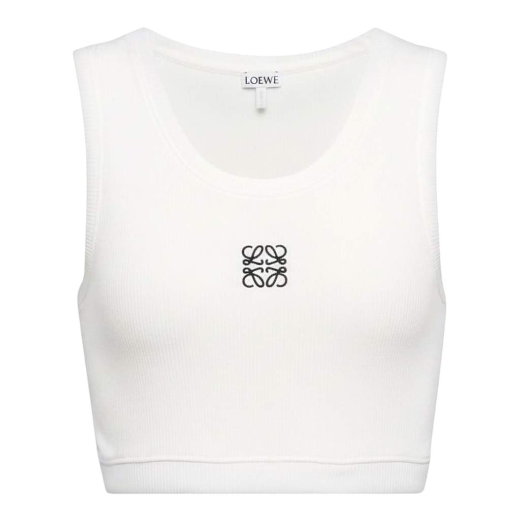Loewe Loewe X Anagram Cropped White Cotton Never worn, with tag - Front View