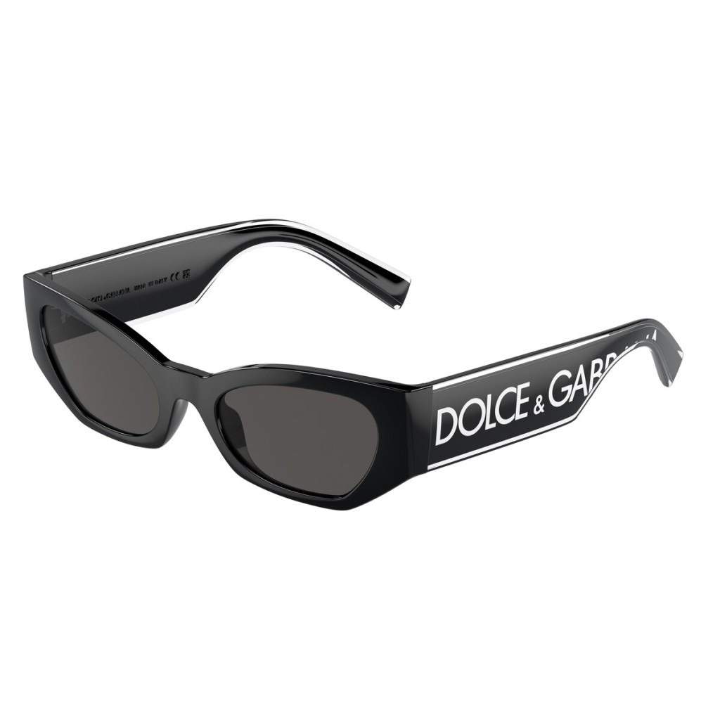 Dolce & Gabbana Cateye Sunglasses Black Plastic Polycarbonate Never worn, with tag - Front View