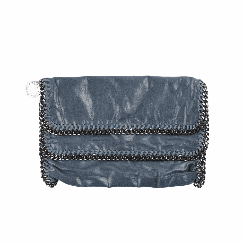 Stella McCartney Falabella Clutch Blue Leather Very good - Front View