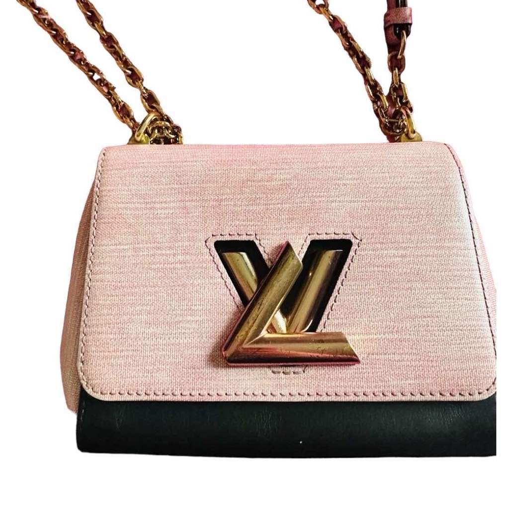 Louis Vuitton Twist Pink Canvas Leather Fair - Front View