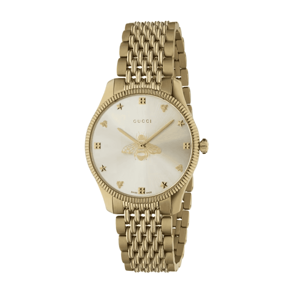 Gucci G-Timeless 36 mm Gold Never worn, with tag - Front View