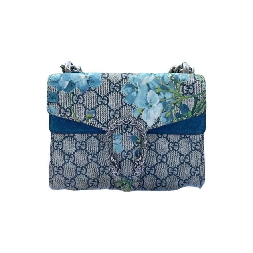 Gucci Mini Dionysus Blue Silver Good condition - Front View