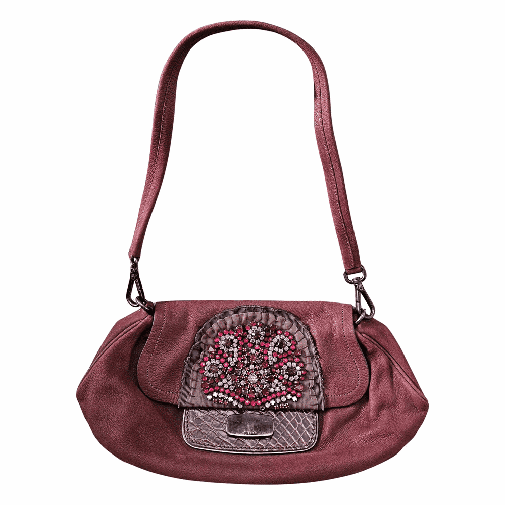 Prada Rhinestones Bag Brown Good condition - Front View