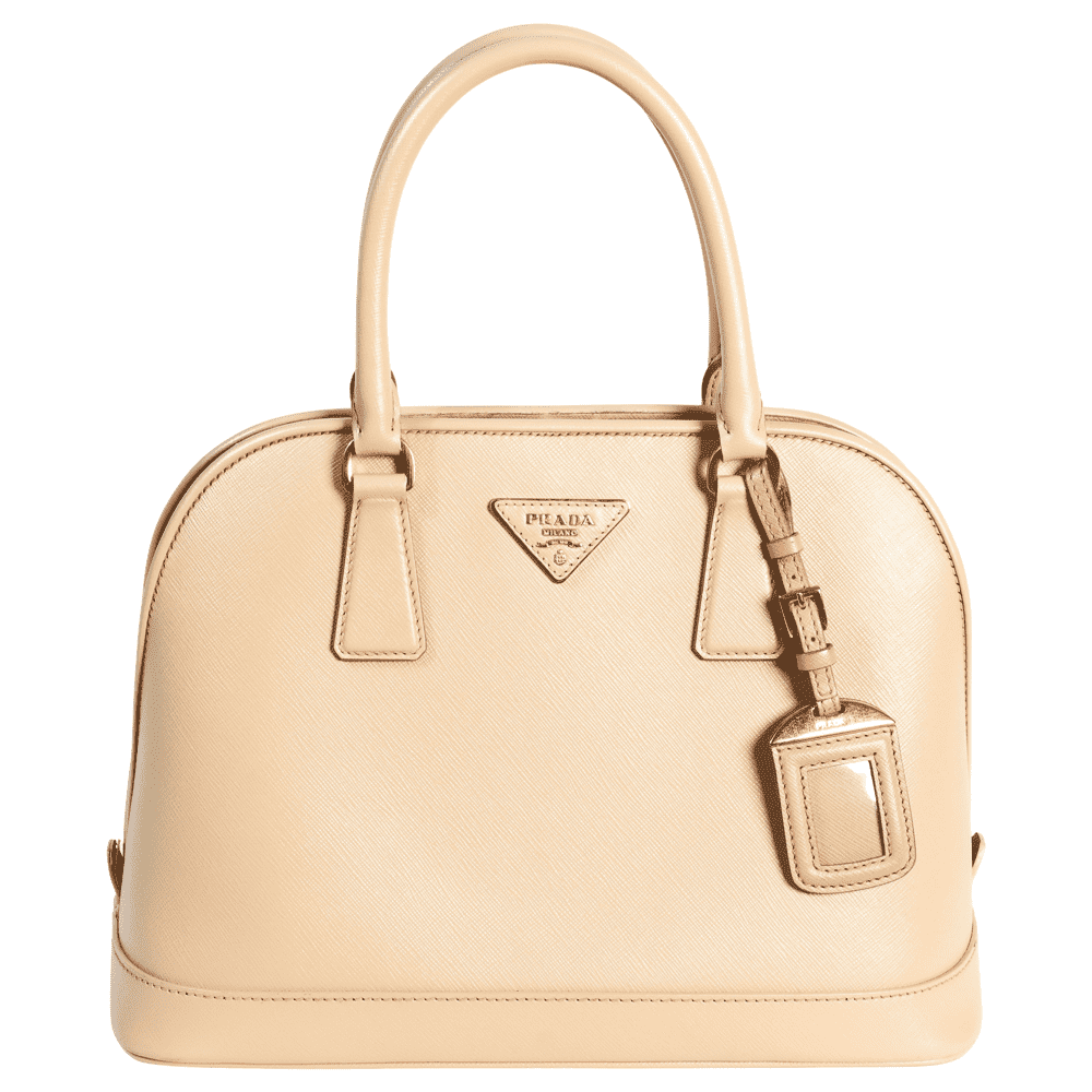 Prada Saffiano Beige Beige Leather Good condition - Front View