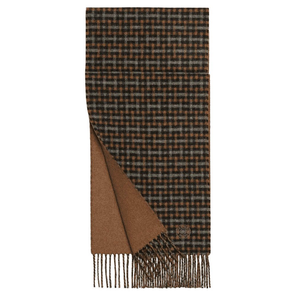 Hermès Product Brown Cashmere Never worn, with tag - Front View
