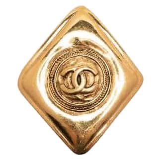 Chanel Brooch Camel Metal Very good condition - Front View